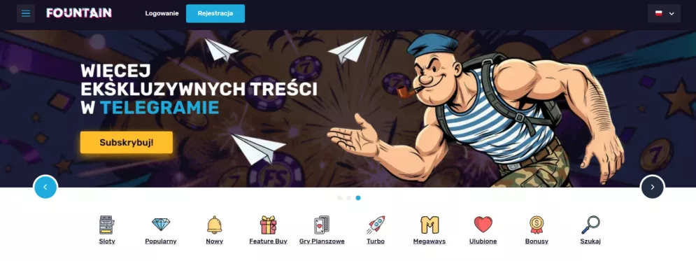 Fontan Casino — odbierz 700 Free Spinów i bonus 600% na start